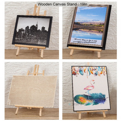 Wooden Canvas Stand : 19In